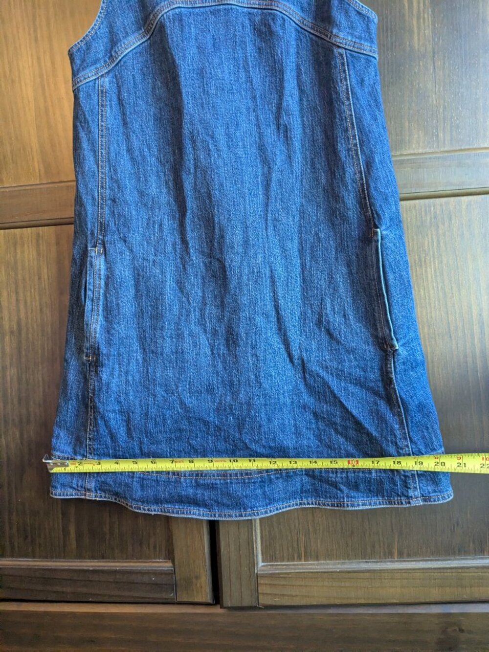 Pilcro Sleeveless Denim Dress - Size 2 - Picture 4 of 6